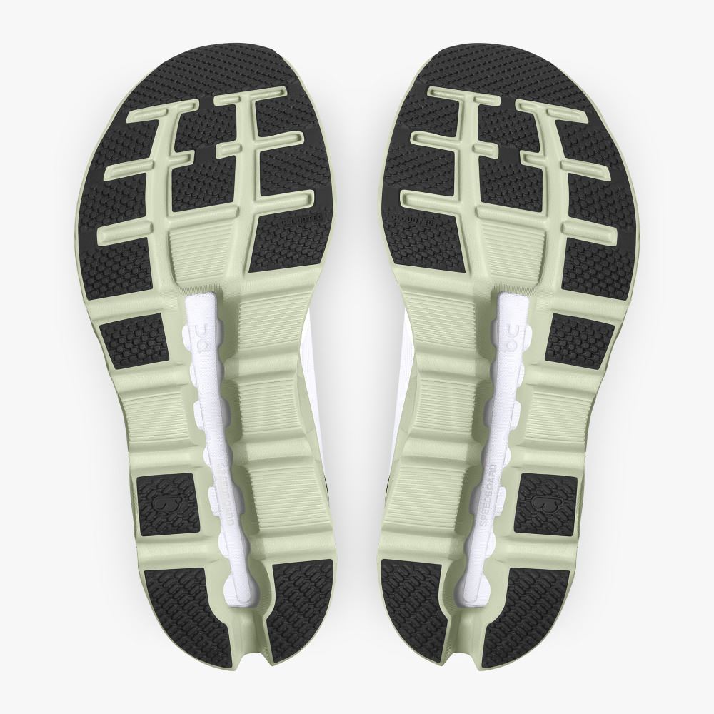 On Cloudstratus: Maximum Cushioned Running Shoe - White | Black ON95XF111 - Image 3