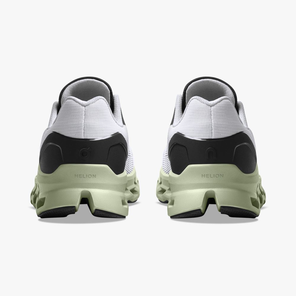 On Cloudstratus: Maximum Cushioned Running Shoe - White | Black ON95XF111 - Image 5
