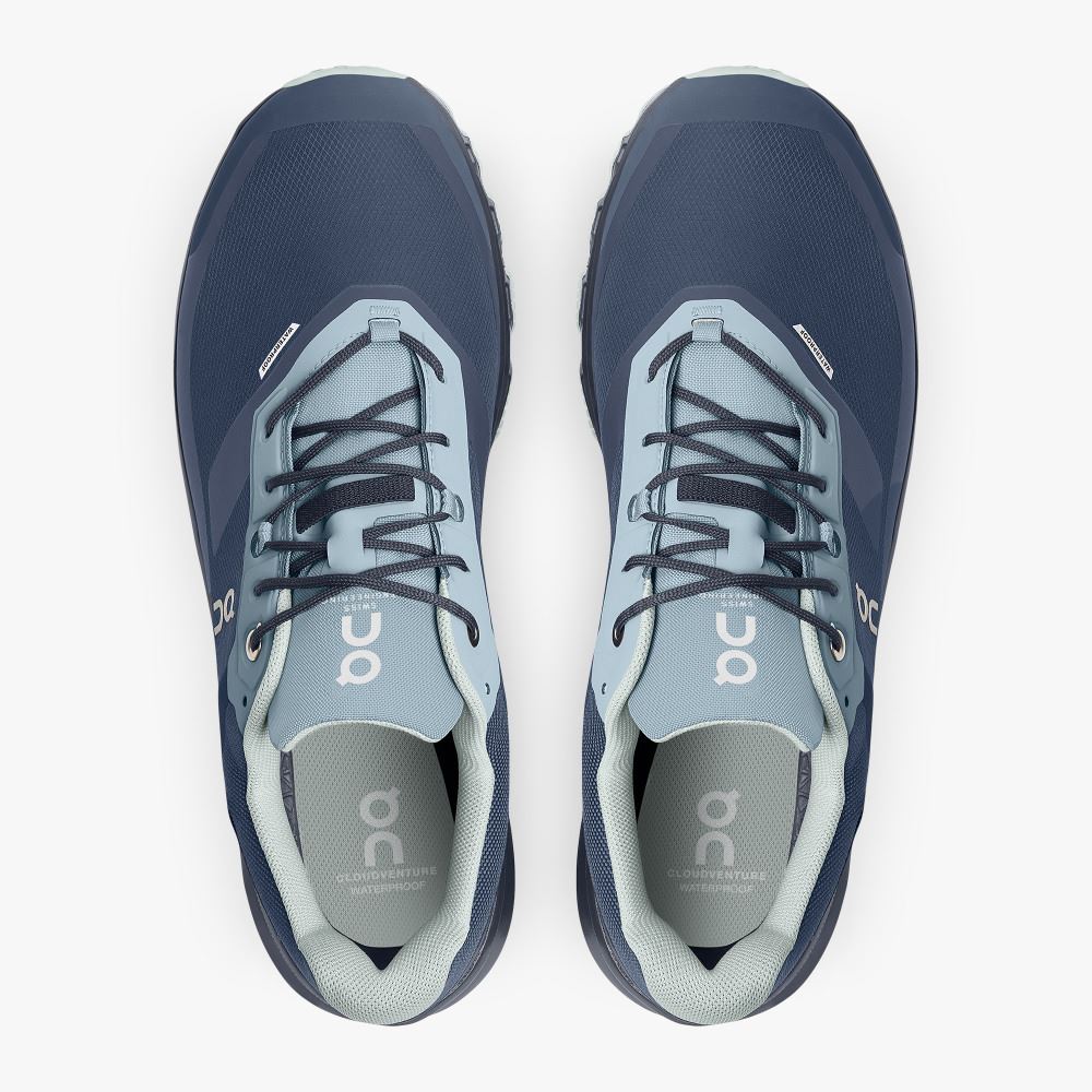 On Cloudventure Waterproof: Trail Running Shoe - Denim | Midnight ON95XF02 - Image 2