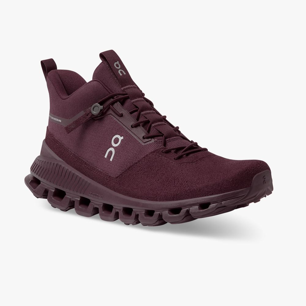 On Running Hi - High Top Sneaker - Mulberry ON95XF337 - Image 6