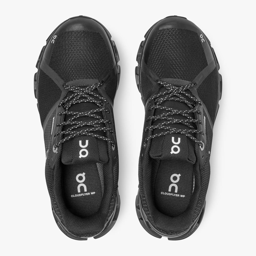 On Cloudflyer Waterproof - Waterproof Stability Running Shoe - Black | Lunar ON95XF135 - Image 2