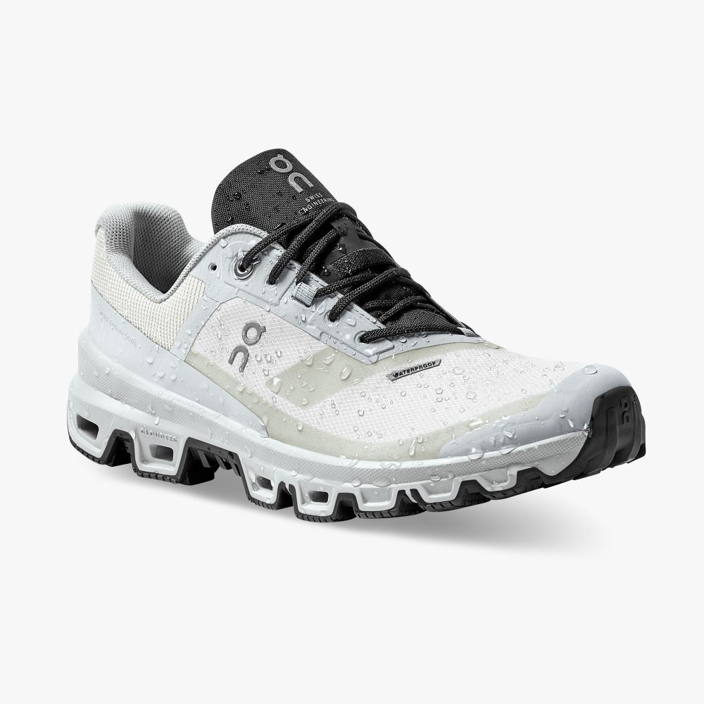 On Cloudventure Waterproof: Trail Running Shoe - Glacier | Black ON95XF109 - Image 6