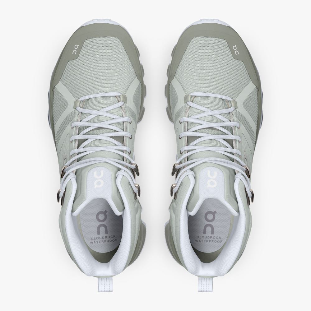 On Cloudrock Waterproof - The Lightweight Hiking Boot - Mineral | Kelp ON95XF83 - Image 2
