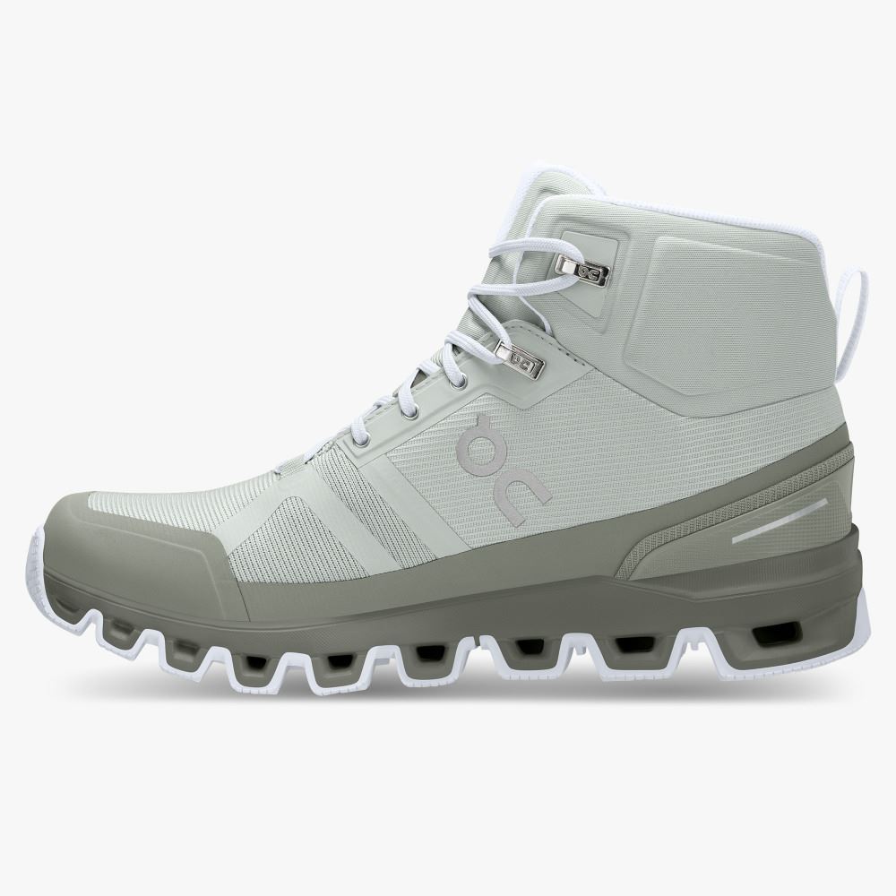 On Cloudrock Waterproof - The Lightweight Hiking Boot - Mineral | Kelp ON95XF83 - Image 4