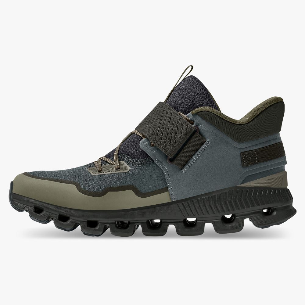 On Running Hi Edge Defy: active urban shoes for cold weather - Olive | Fir ON95XF198 - Image 4