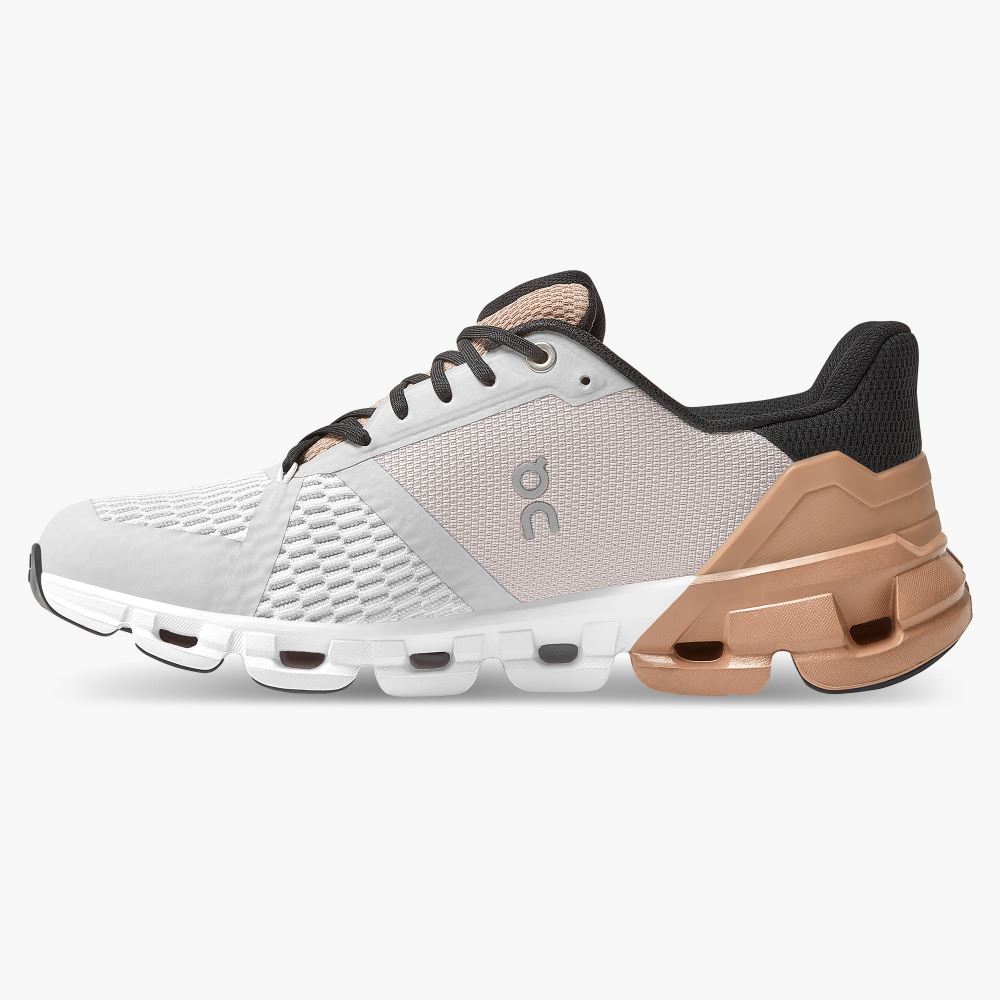 On Cloudflyer: Supportive Running Shoe. Light & Stable - Glacier | Rosebrown ON95XF134 - Image 4