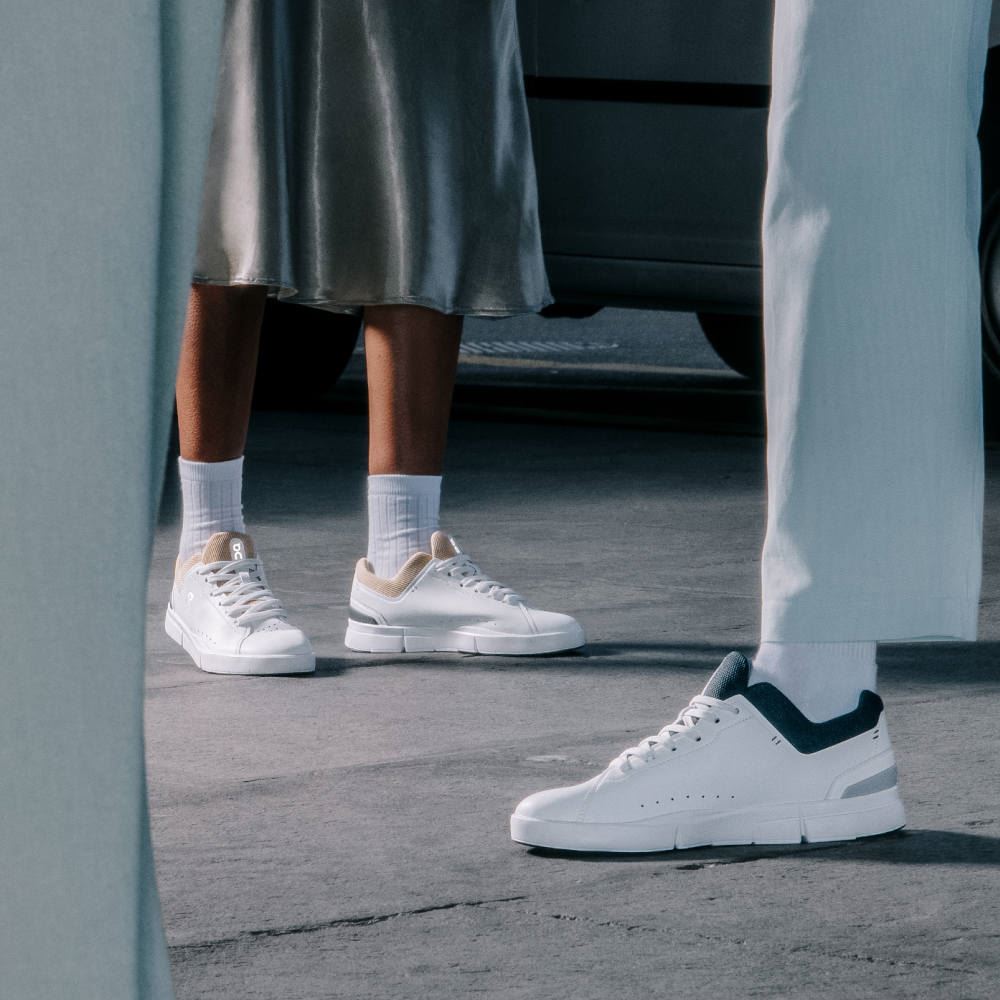 On THE ROGER Advantage: the versatile everyday sneaker - White | Sand ON95XF390 - Image 2
