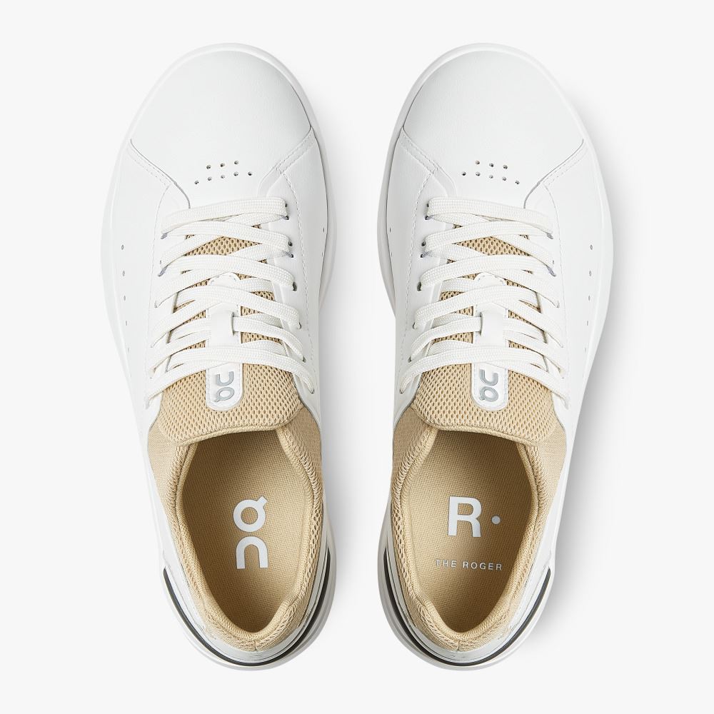 On THE ROGER Advantage: the versatile everyday sneaker - White | Sand ON95XF390 - Image 3
