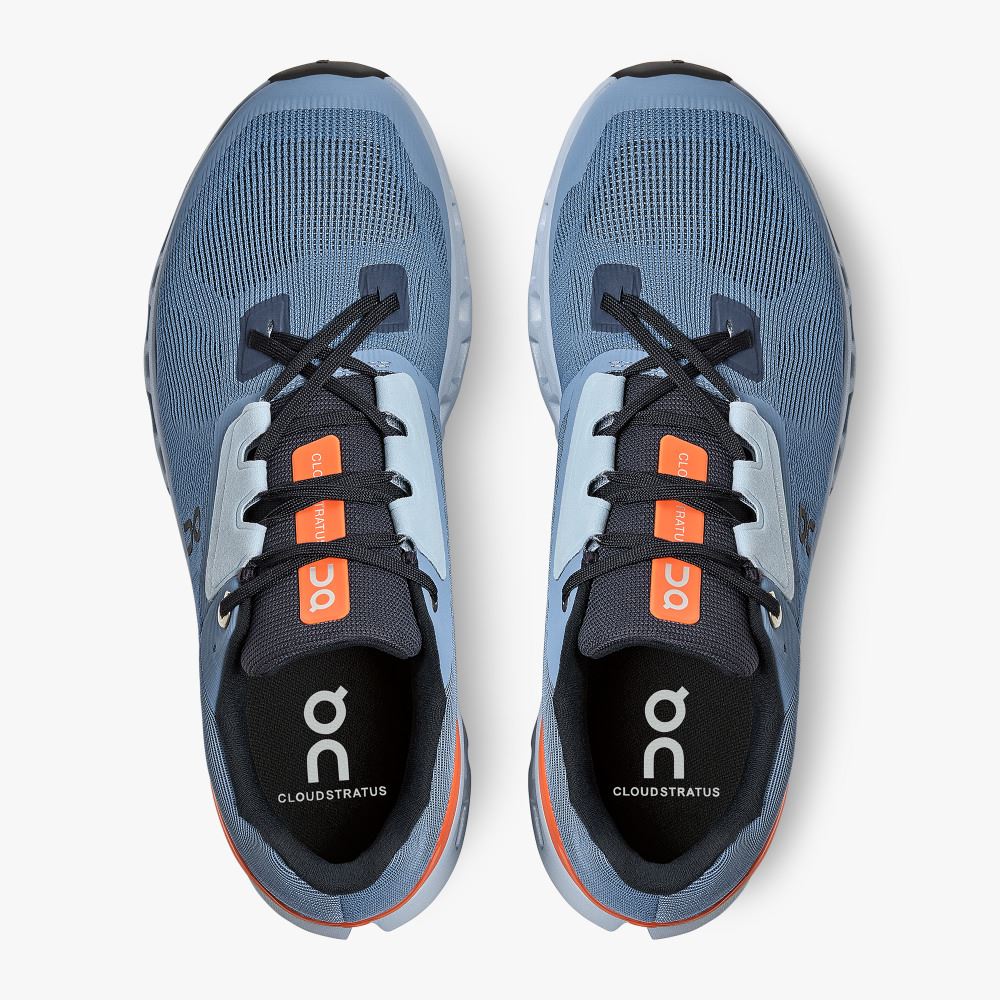 On Cloudstratus: Maximum Cushioned Running Shoe - Lake | Flare ON95XF55 - Image 2