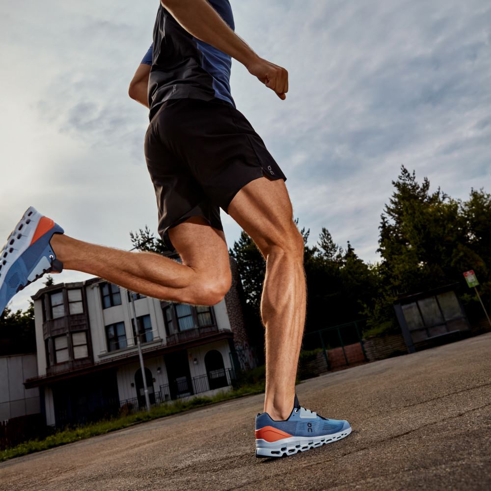 On Cloudstratus: Maximum Cushioned Running Shoe - Lake | Flare ON95XF55 - Image 3
