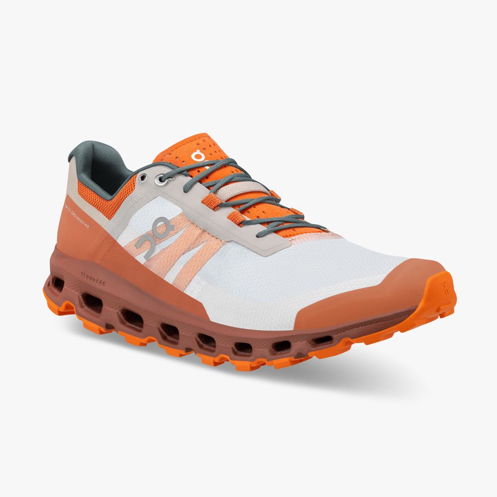 On The Cloudvista: Lightweight Trail Running & Hiking shoe - White | Rust ON95XF87 - Image 6