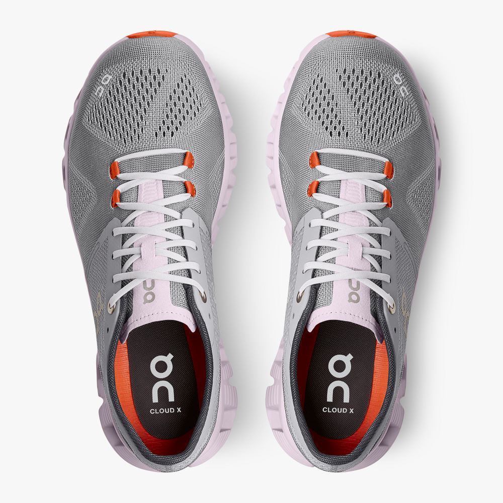 On New Cloud X - Workout and Cross Training Shoe - Alloy | Lily ON95XF356 - Image 2