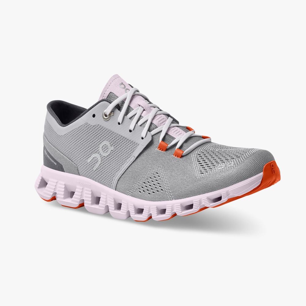 On New Cloud X - Workout and Cross Training Shoe - Alloy | Lily ON95XF356 - Image 6