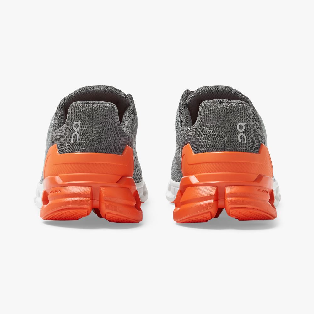 On Cloudflyer: Supportive Running Shoe. Light & Stable - Grey | Orange ON95XF47 - Image 5