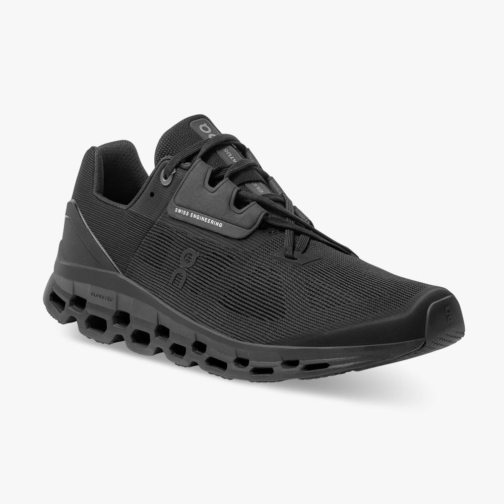 On Cloudstratus: Maximum Cushioned Running Shoe - Black ON95XF54 - Image 6