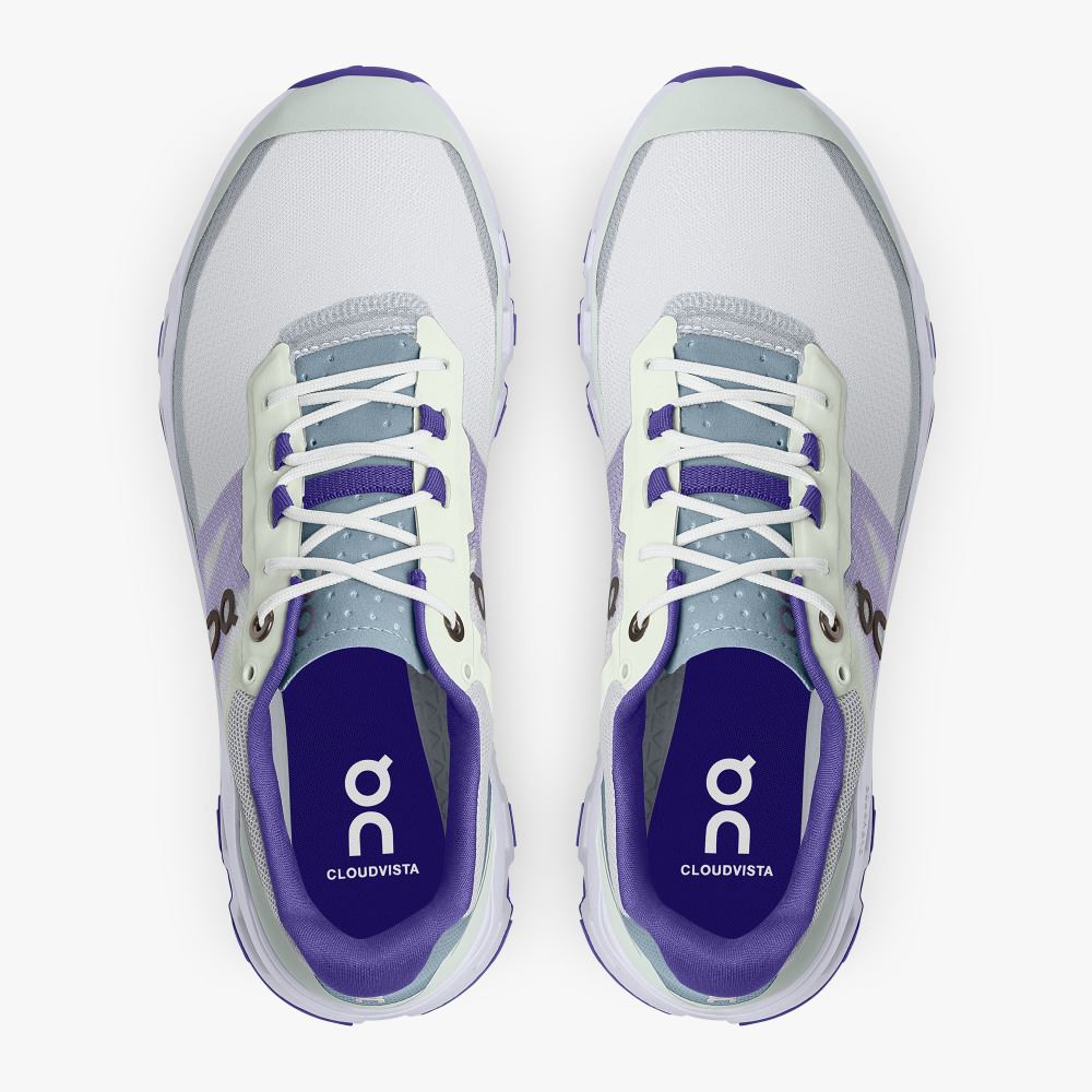 On The Cloudvista: Lightweight Trail Running & Hiking shoe - Frost | Mineral ON95XF88 - Image 2