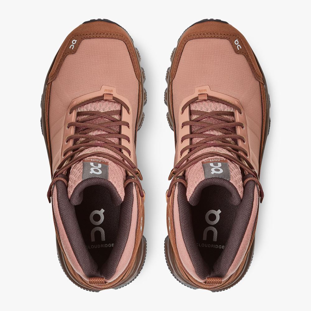 On Cloudridge: ultralight, high-comfort hiking boot - Mocha | Pebble ON95XF92 - Image 2