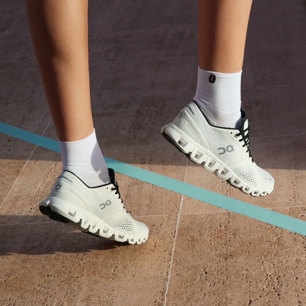 On New Cloud X - Workout and Cross Training Shoe - White | Black ON95XF362 - Image 3