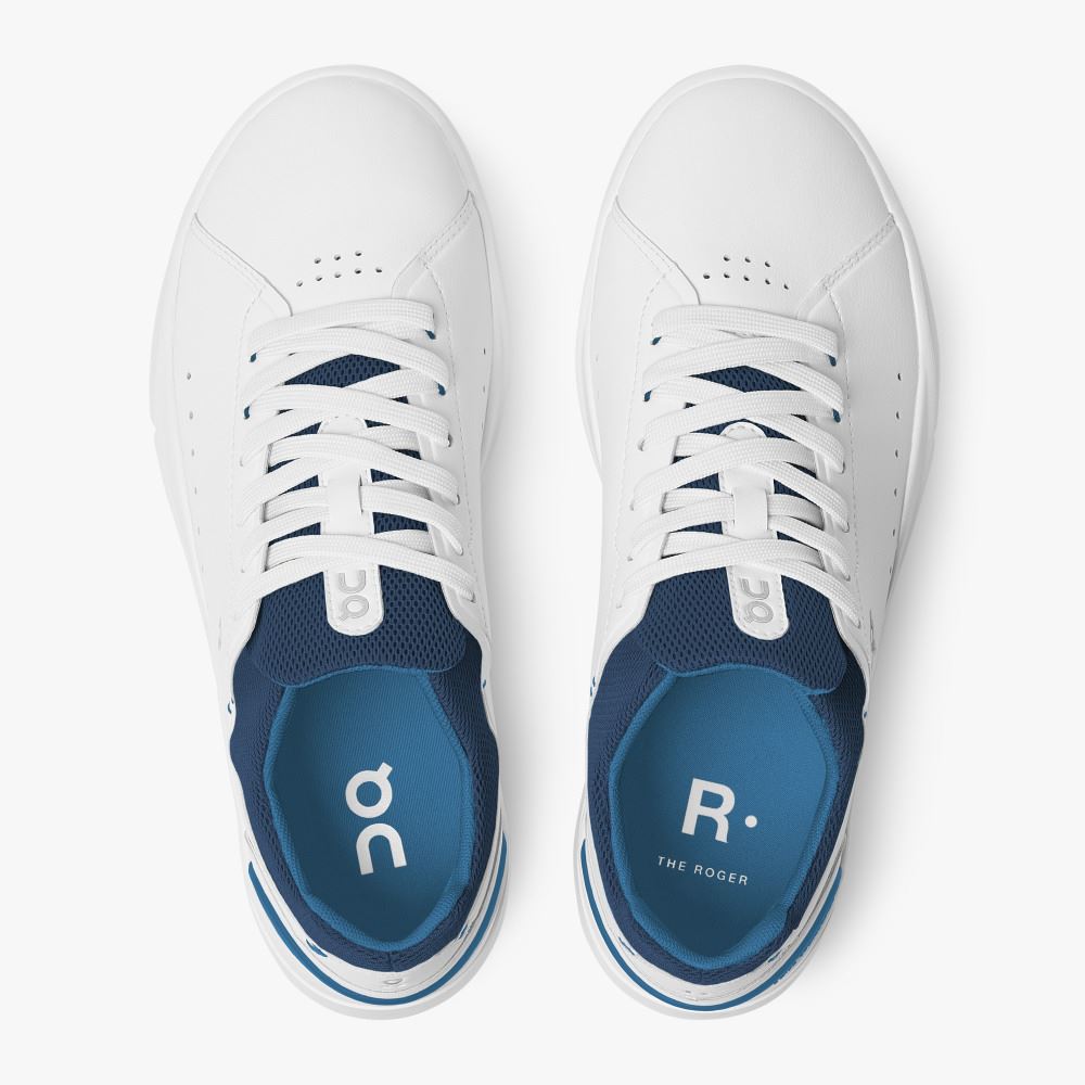 On THE ROGER Advantage: the versatile everyday sneaker - White | Cobalt ON95XF271 - Image 3