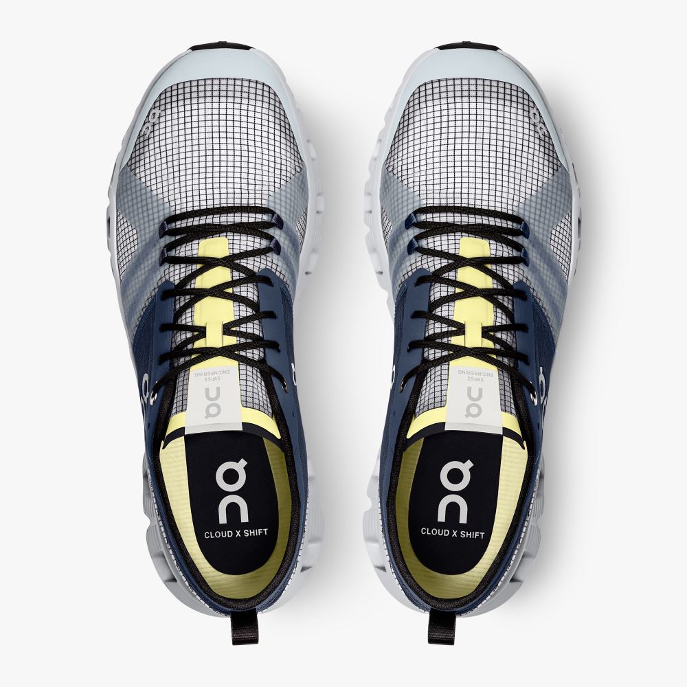On Running X Shift: Colorful Lightweight Workout Shoe - Denim | White ON95XF232 - Image 2