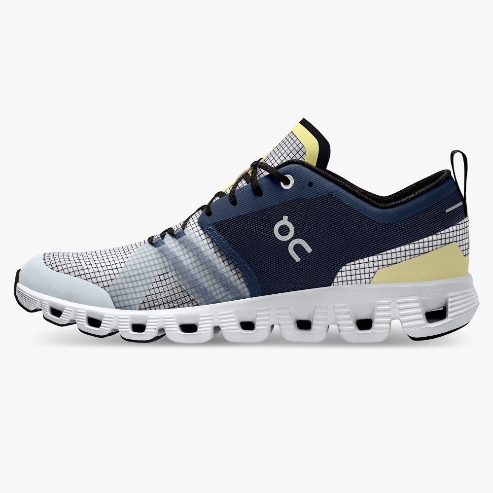On Running X Shift: Colorful Lightweight Workout Shoe - Denim | White ON95XF232 - Image 4