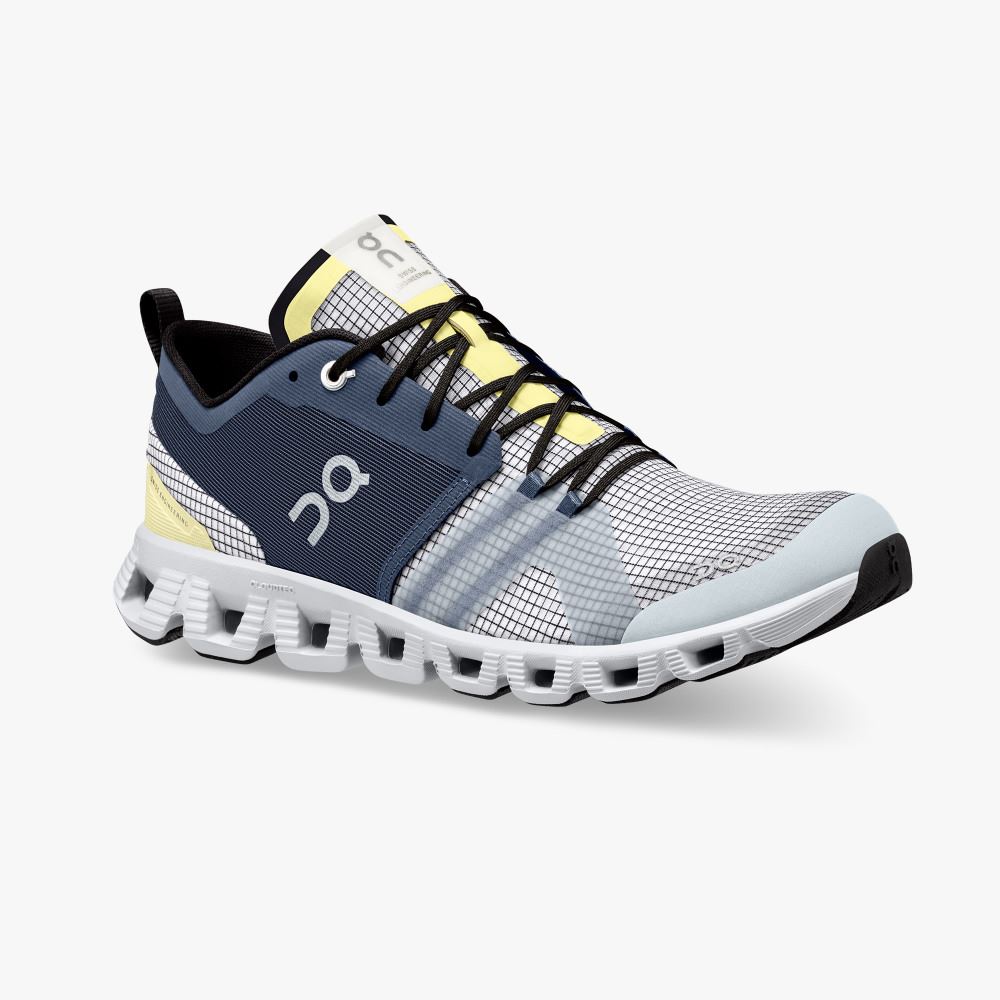 On Running X Shift: Colorful Lightweight Workout Shoe - Denim | White ON95XF232 - Image 6