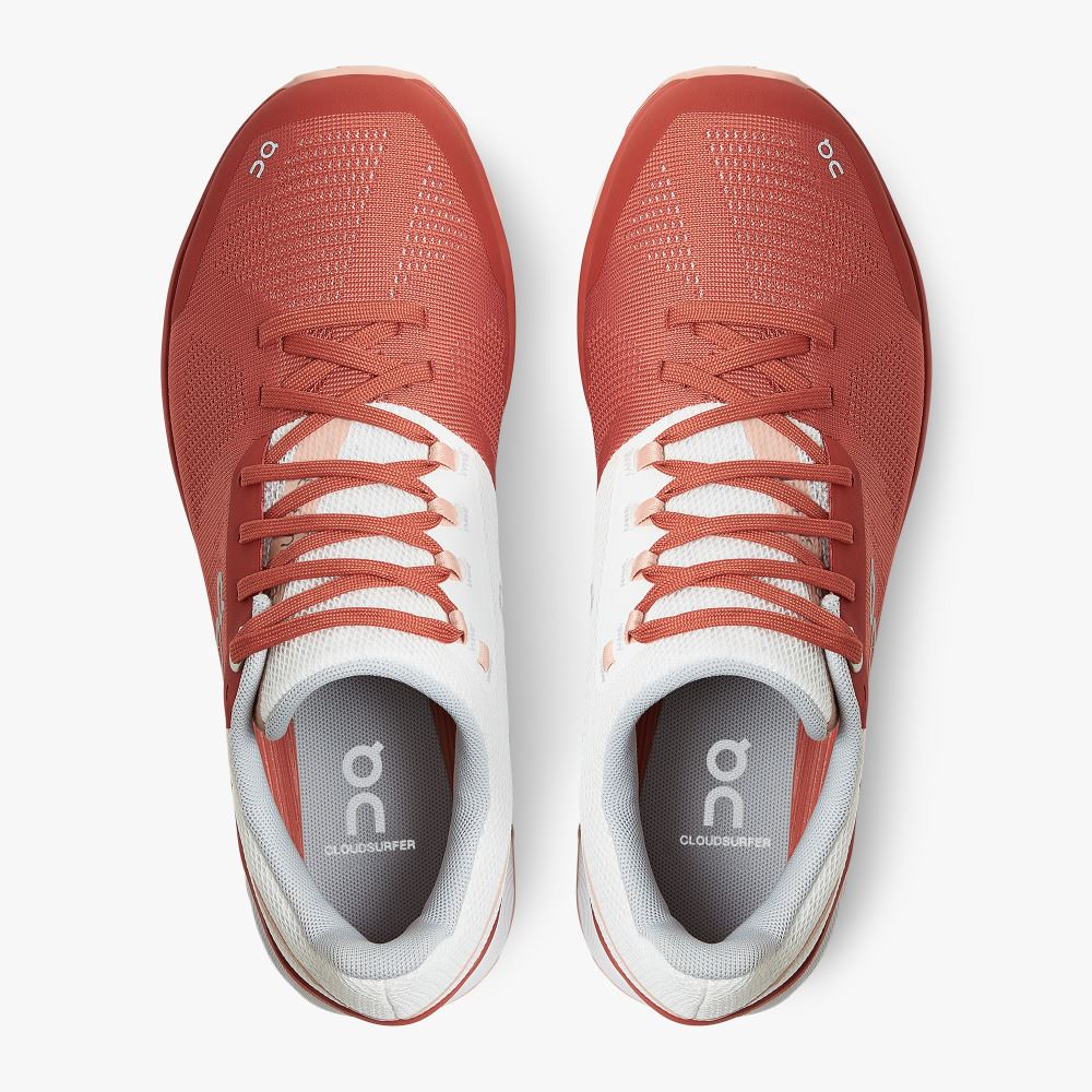 On New Cloudsurfer 6 - Lightweight Road Running Shoe - Rust | Rose ON95XF142 - Image 2