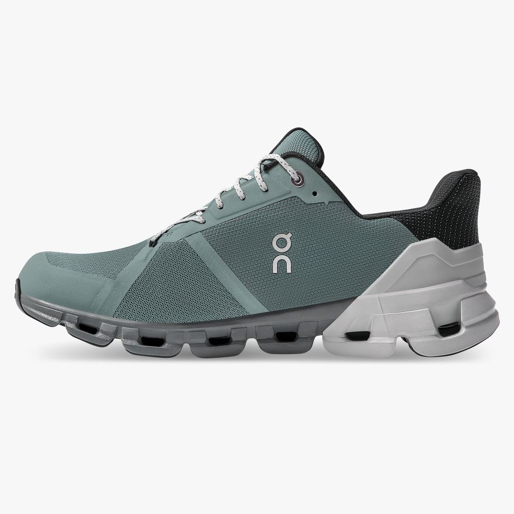 On Cloudflyer Waterproof - Waterproof Stability Running Shoe - Sea | Glacier ON95XF52 - Image 4
