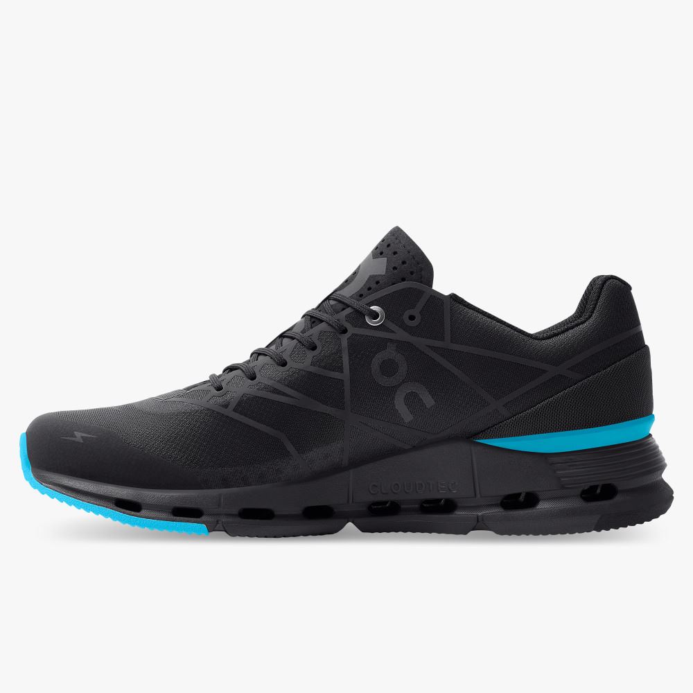 On The Cloudnova Z5: the new hybrid shoe - Black | Cyan ON95XF252 - Image 4