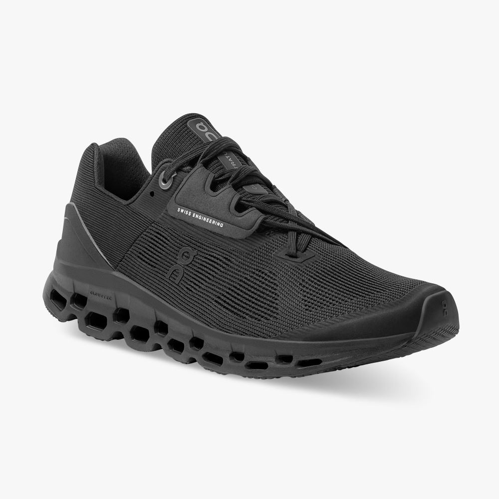 On Cloudstratus: Maximum Cushioned Running Shoe - Black ON95XF138 - Image 6