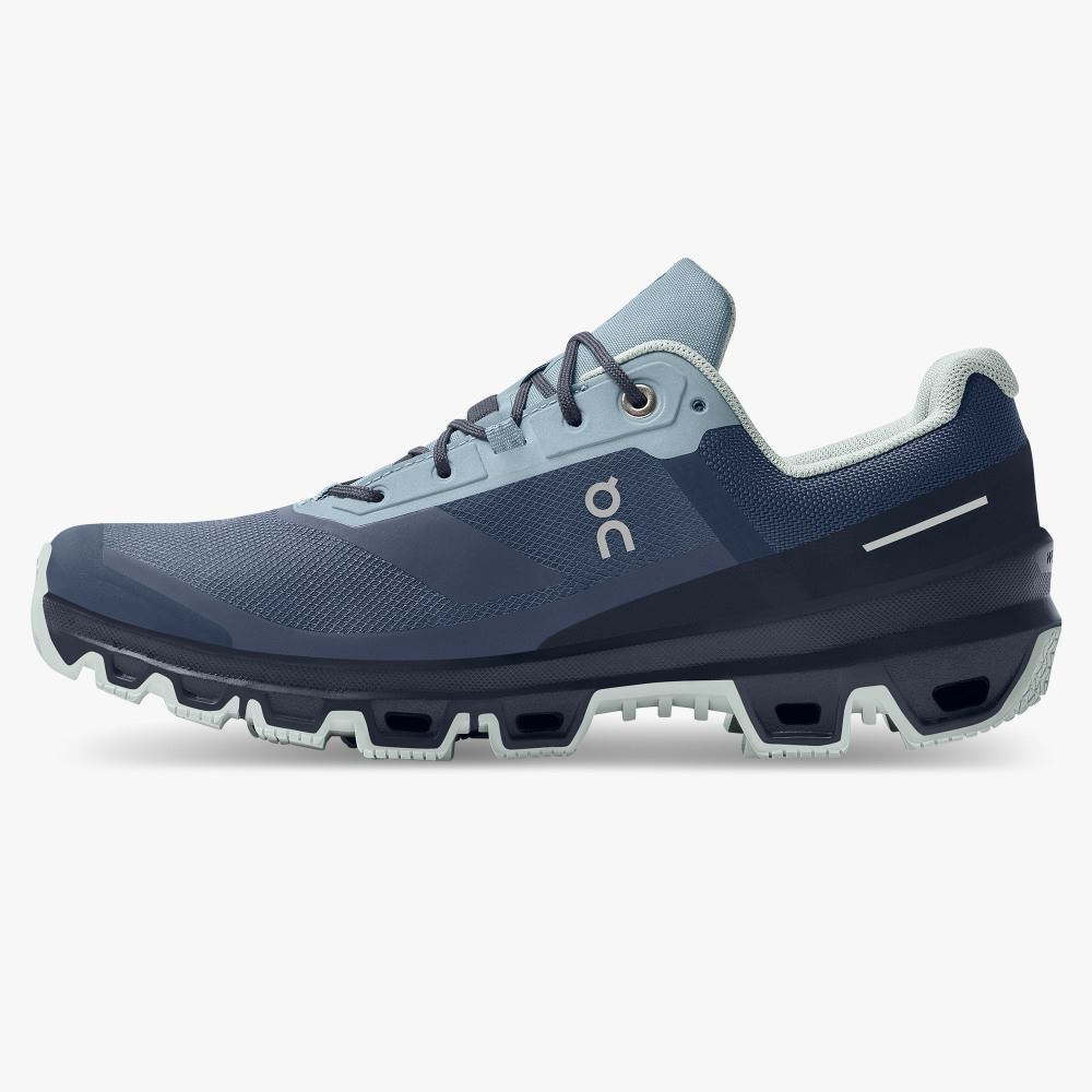 On Cloudventure Waterproof: Trail Running Shoe - Denim | Midnight ON95XF84 - Image 4