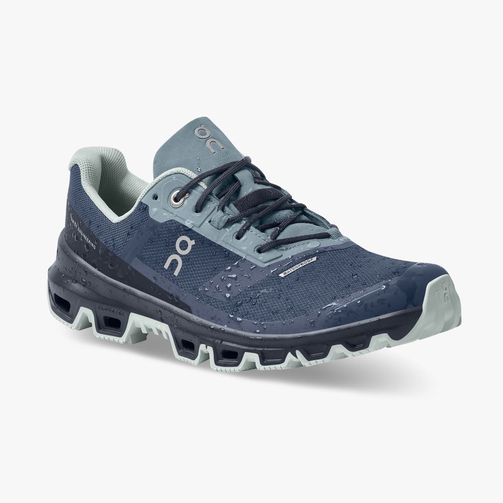 On Cloudventure Waterproof: Trail Running Shoe - Denim | Midnight ON95XF84 - Image 6