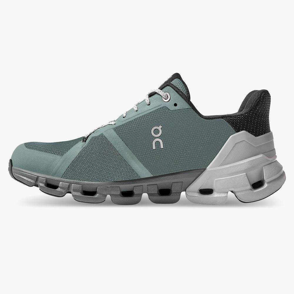 On Cloudflyer Waterproof - Waterproof Stability Running Shoe - Sea | Glacier ON95XF136 - Image 4