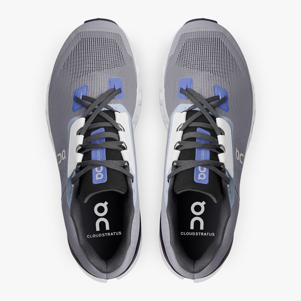 On Cloudstratus: Maximum Cushioned Running Shoe - Fossil | Midnight ON95XF28 - Image 2