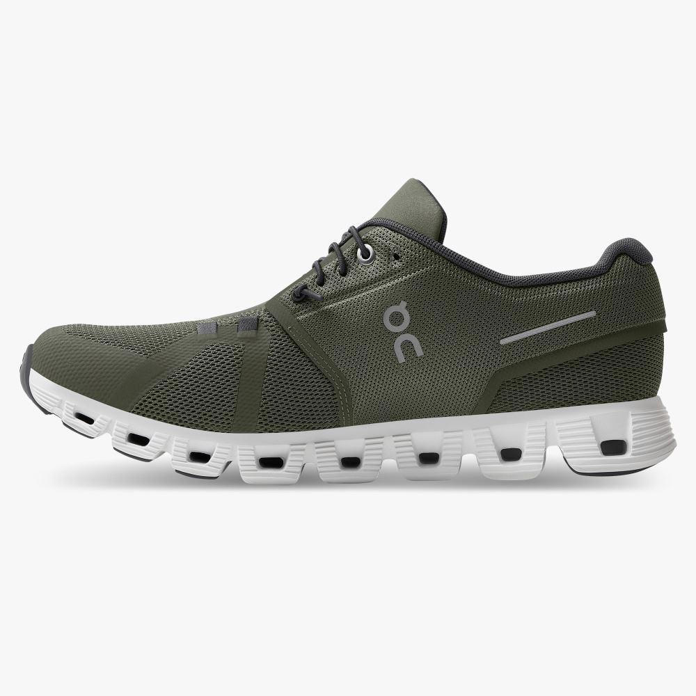 On Running 5 - the lightweight shoe for everyday performance - Olive | White ON95XF185 - Image 4