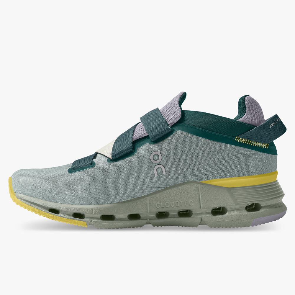 On Runningnova Wrap: women's exclusive performance sneaker - Evergreen | Citron ON95XF369 - Image 4
