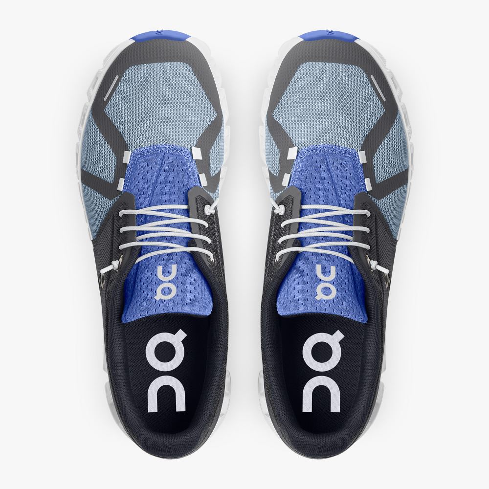 On The Cloud 5 Push - The iconic Cloud with added stability - Eclipse | Chambray ON95XF168 - Image 2