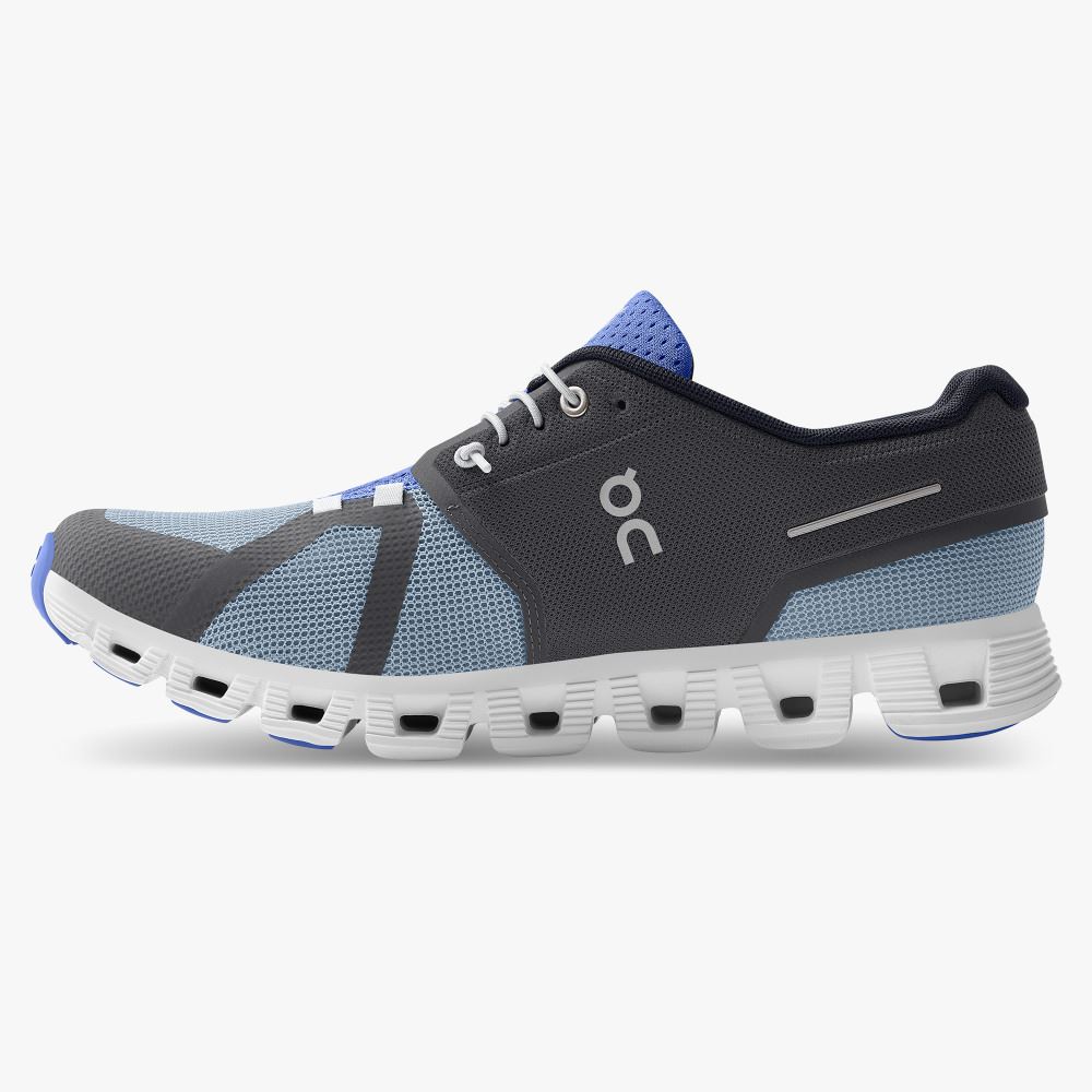 On The Cloud 5 Push - The iconic Cloud with added stability - Eclipse | Chambray ON95XF168 - Image 4