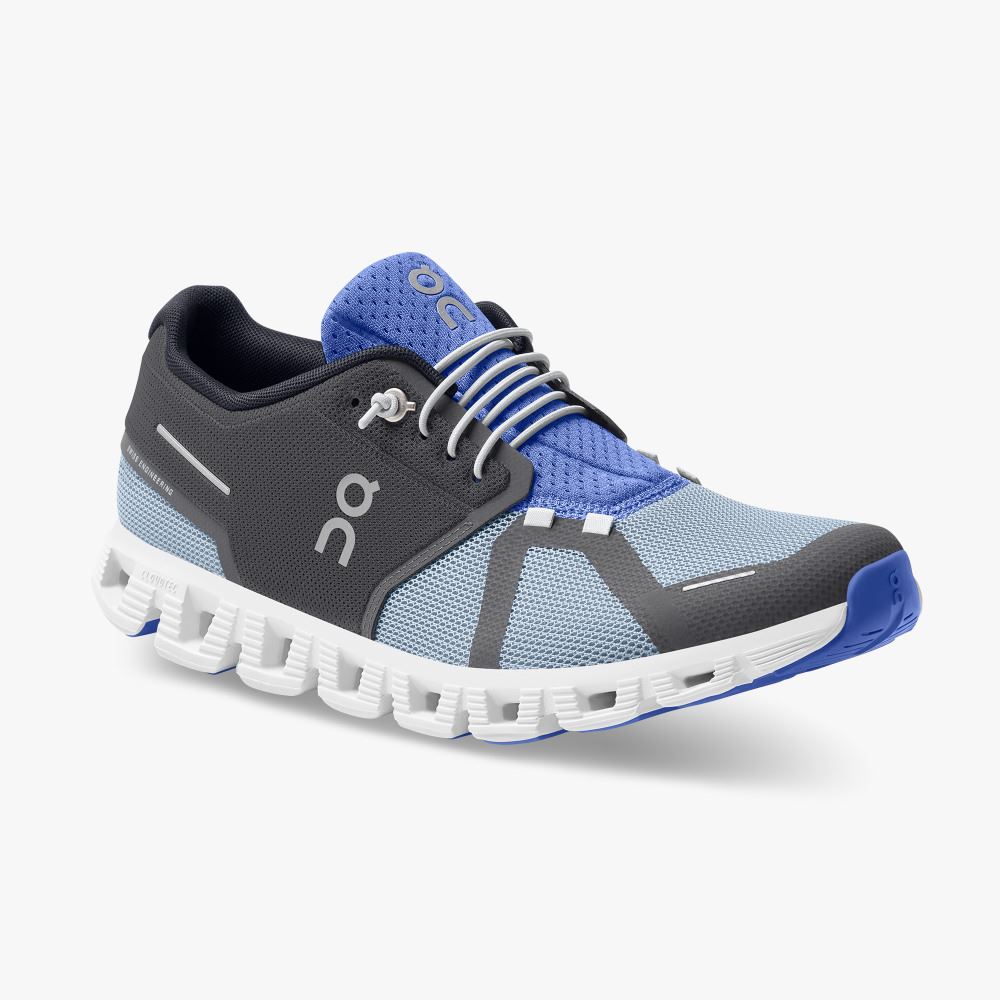 On The Cloud 5 Push - The iconic Cloud with added stability - Eclipse | Chambray ON95XF168 - Image 6