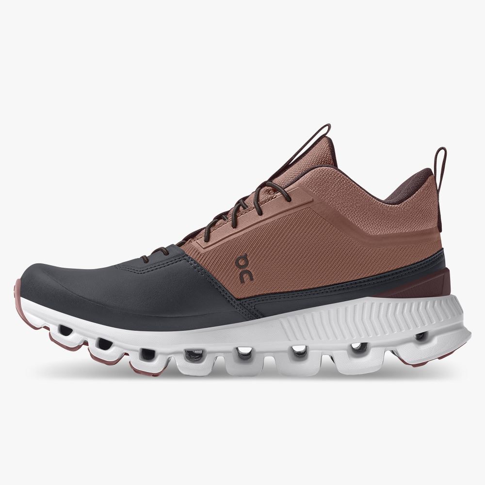 On Running Hi - High Top Sneaker - Cocoa | Pebble ON95XF329 - Image 4