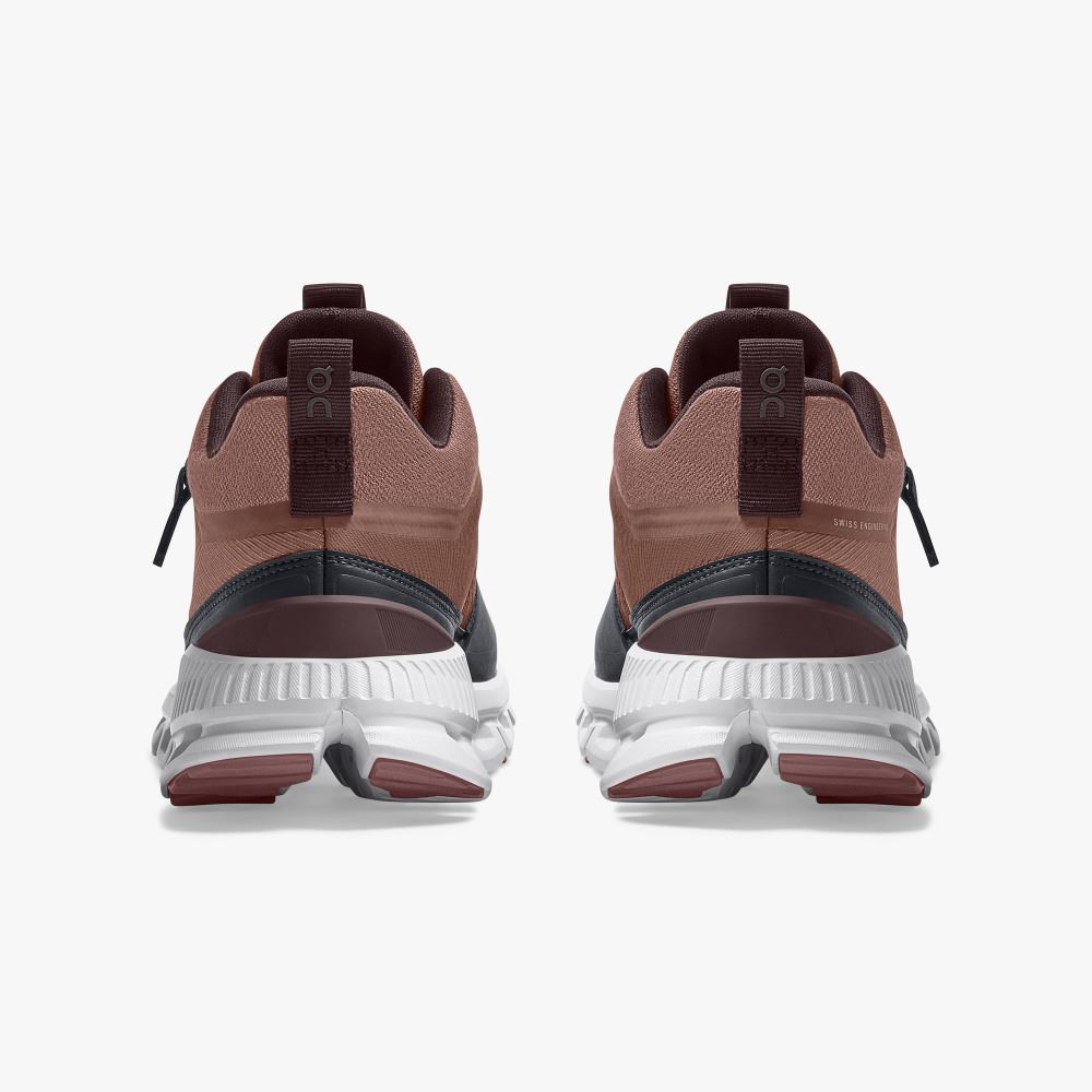 On Running Hi - High Top Sneaker - Cocoa | Pebble ON95XF329 - Image 5