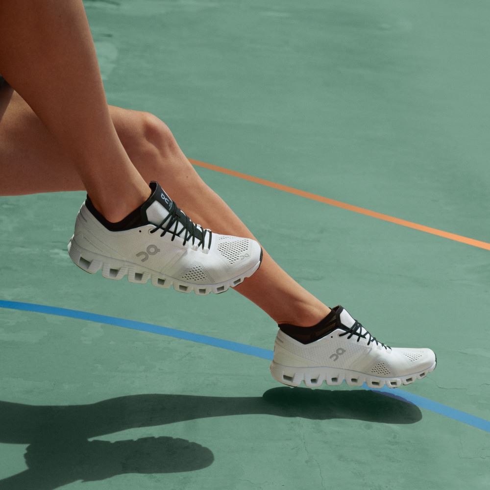 On New Cloud X - Workout and Cross Training Shoe - White | Black ON95XF245 - Image 3