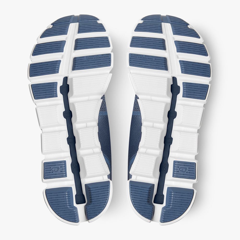 On Running 5 - the lightweight shoe for everyday performance - Denim | White ON95XF303 - Image 3