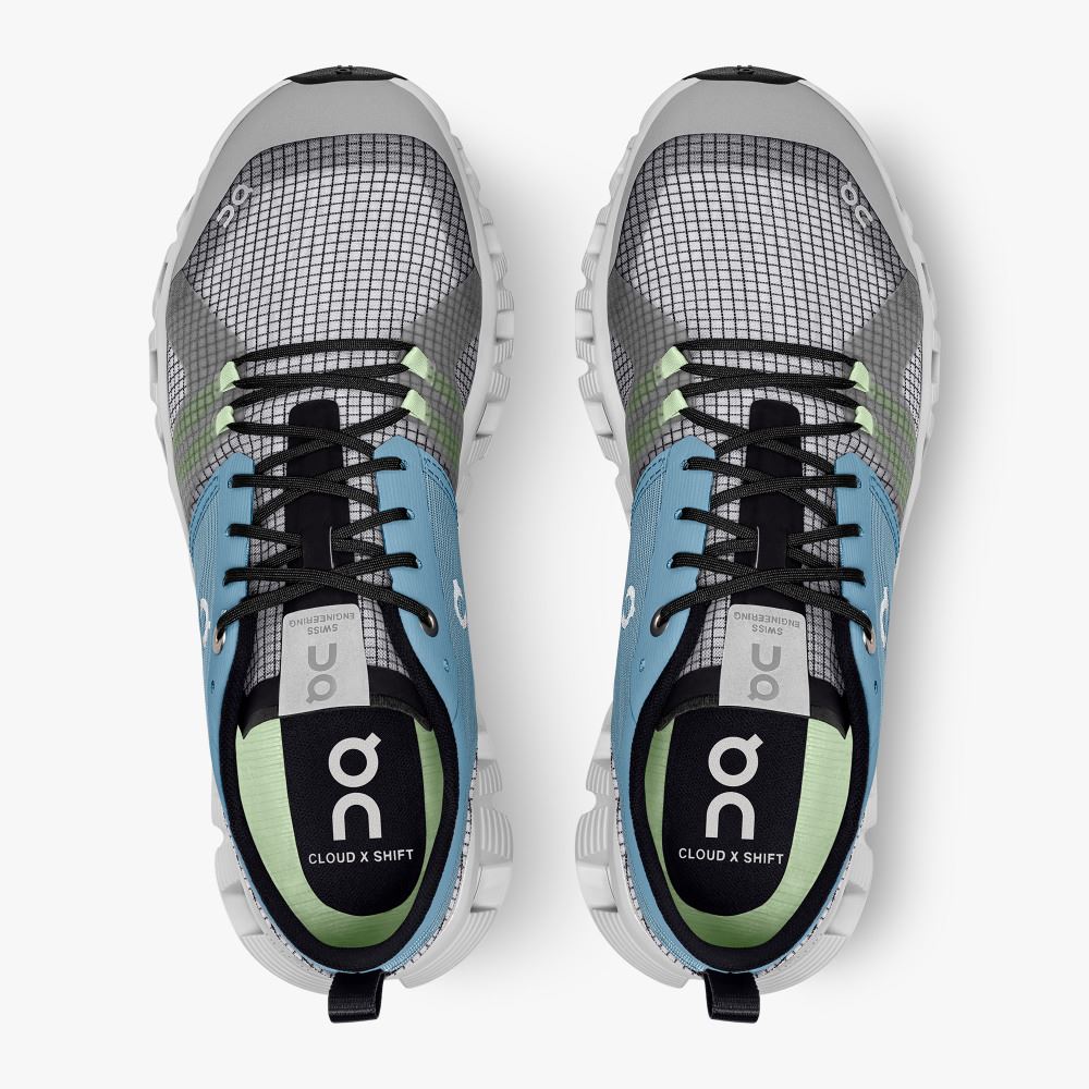 On Running X Shift: Colorful Lightweight Workout Shoe - Niagara | White ON95XF352 - Image 2