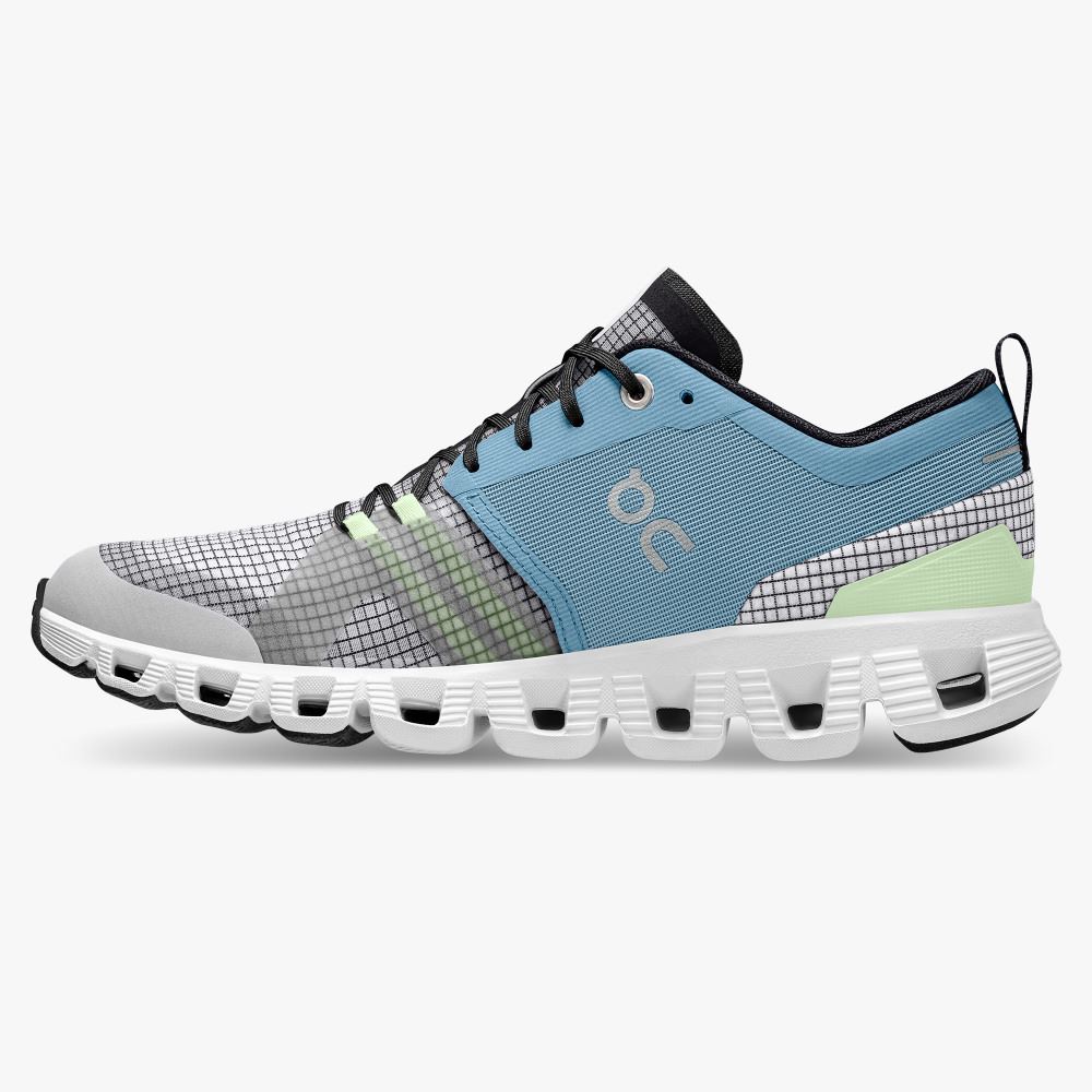 On Running X Shift: Colorful Lightweight Workout Shoe - Niagara | White ON95XF352 - Image 4