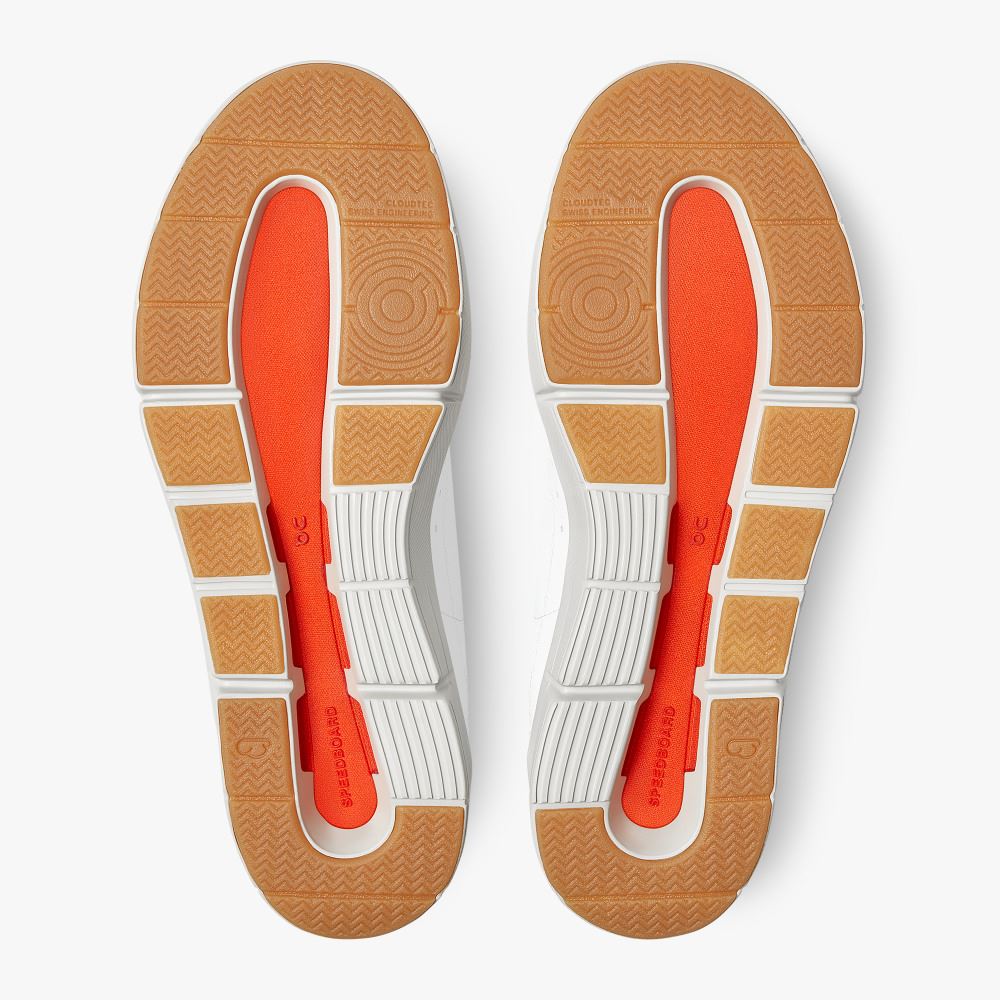 On THE ROGER: tennis-inspired sneaker by On & Roger Federer - White | Flame ON95XF392 - Image 4