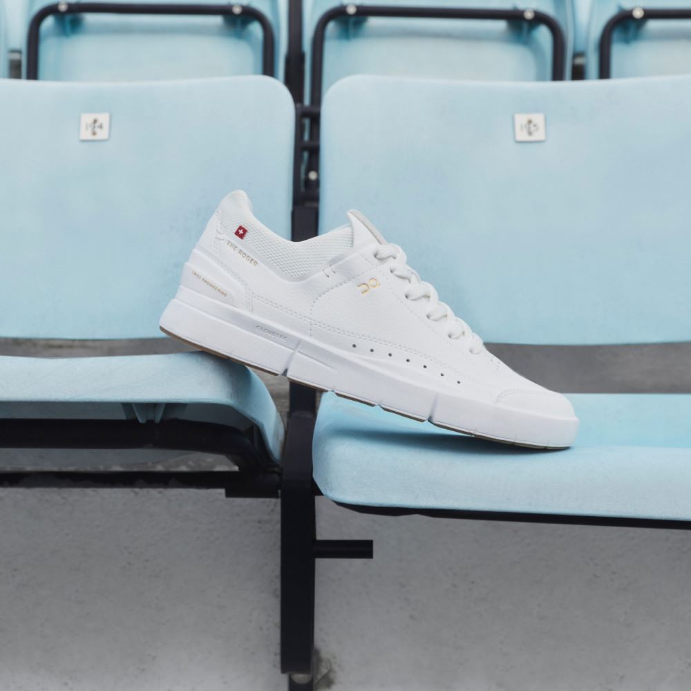 On THE ROGER: tennis-inspired sneaker by On & Roger Federer - White | Gum ON95XF280 - Image 3