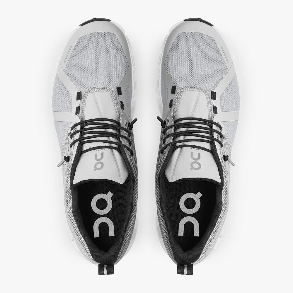 On Running 5 Waterproof - Lightweight Waterproof Running Shoe - Glacier | White ON95XF298 - Image 2