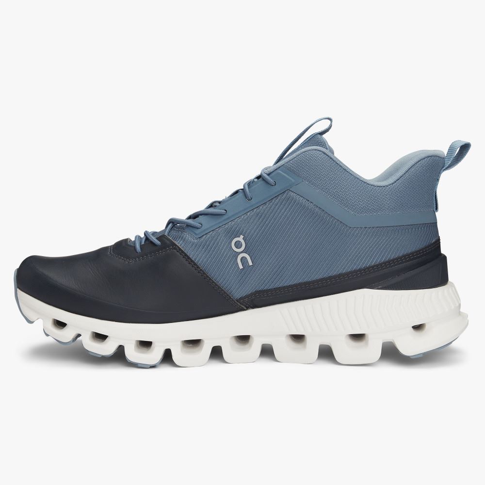 On Running Hi - High Top Sneaker - Dust | Navy ON95XF334 - Image 4