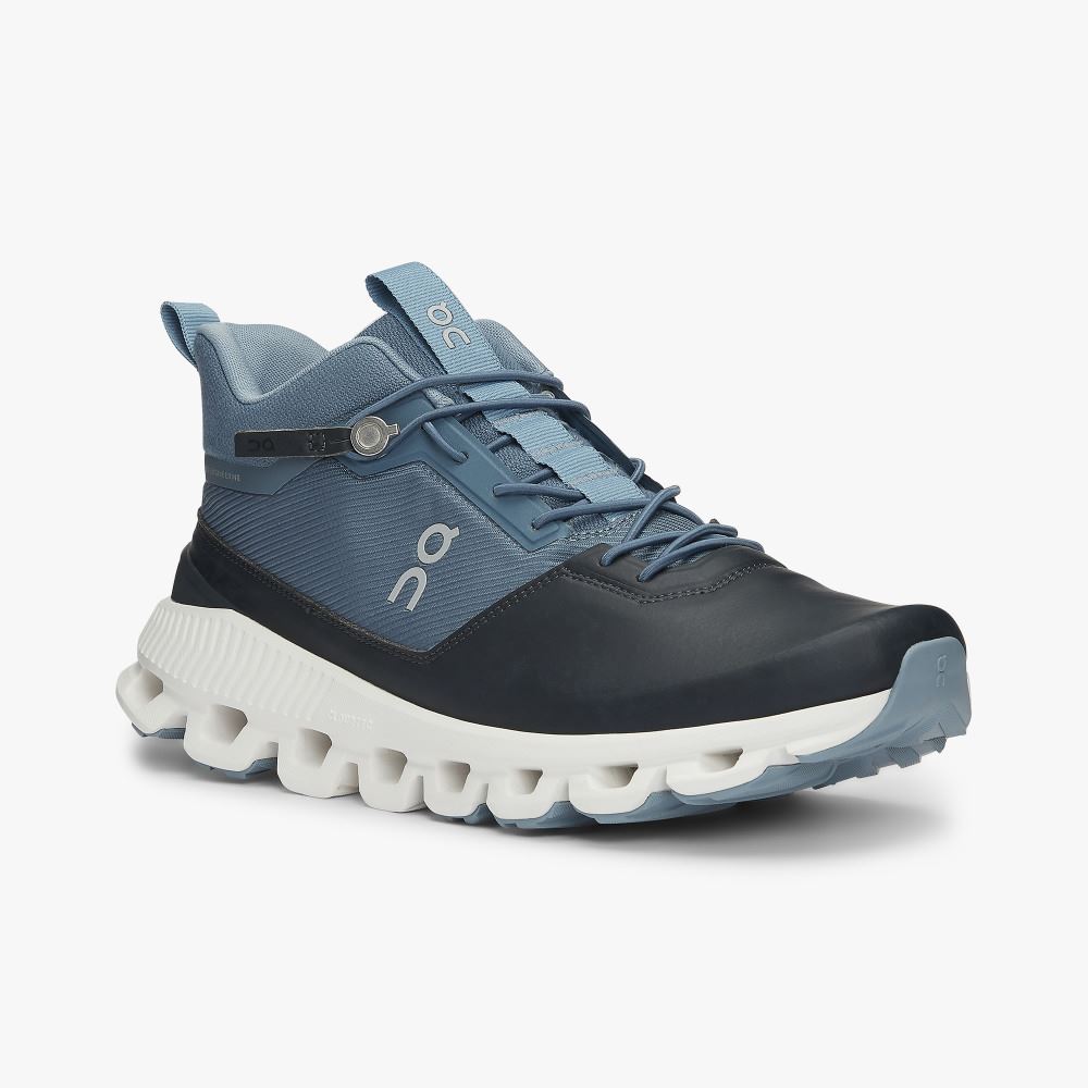 On Running Hi - High Top Sneaker - Dust | Navy ON95XF334 - Image 6